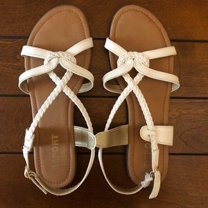 White Report Sandals